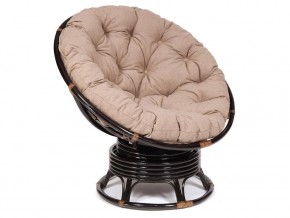 Кресло-качалка Papasan w 23/01 B с подушкой Antique brown, экошерсть Коричневый в Североуральске - severouralsk.магазин96.com | фото