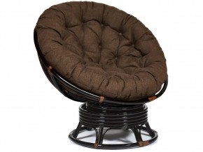 Кресло-качалка Papasan w 23/01 B с подушкой Antique brown, ткань Коричневый в Североуральске - severouralsk.магазин96.com | фото