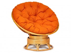 Кресло-качалка Papasan w 23/01 B с подушкой Honey, ткань Оранжевый в Североуральске - severouralsk.магазин96.com | фото