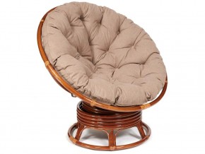 Кресло-качалка Papasan w 23/01 B с подушкой Pecan, экошерсть Коричневый в Североуральске - severouralsk.магазин96.com | фото